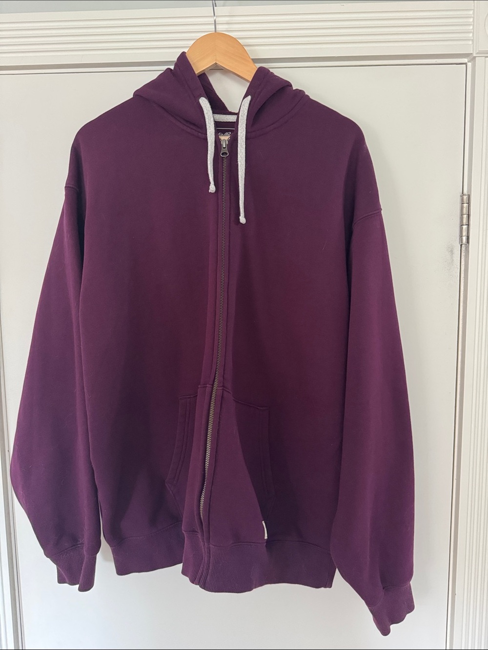 Eddie Bauer Maroon Zip-Up Hoodie